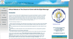 Desktop Screenshot of elijahmessage.net